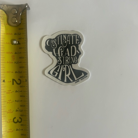 “Obstinate Head Strong Girl” Vinyl Sticker NWT - Picture 1 of 1